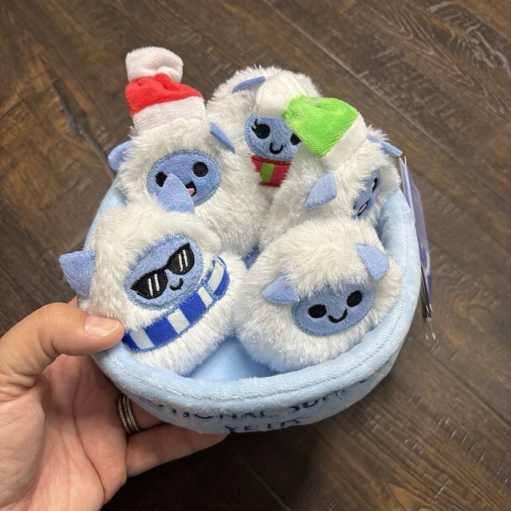 Emotional Support Pals Mini Yeti Plush Bowl 5pk Relatable 4" Viral Tik Tok New